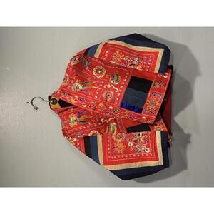 Vintage Miao Hmong Embroidered  Festival Jacket Ethnic Folk Textile Animal Motif
